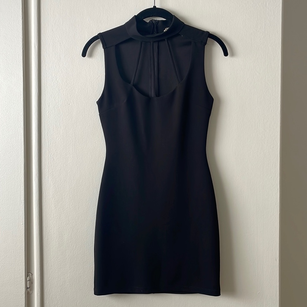 Mini black dress